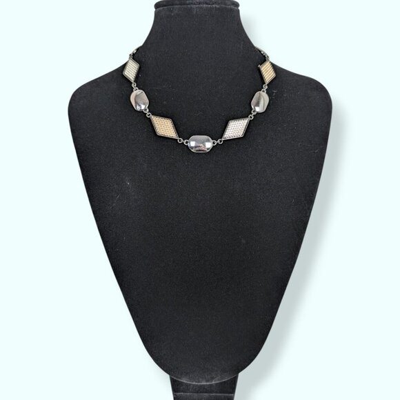 Liz Claiborne Rhombus & Oval Necklace - Picture 2 of 8